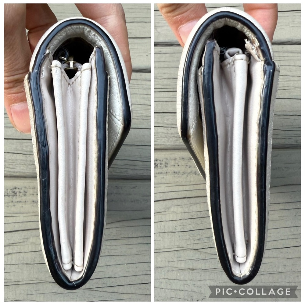 Kate Spade New York Walter Place Jean Leather Envelope Wallet in Pebble Cream - Picture 8 of 16